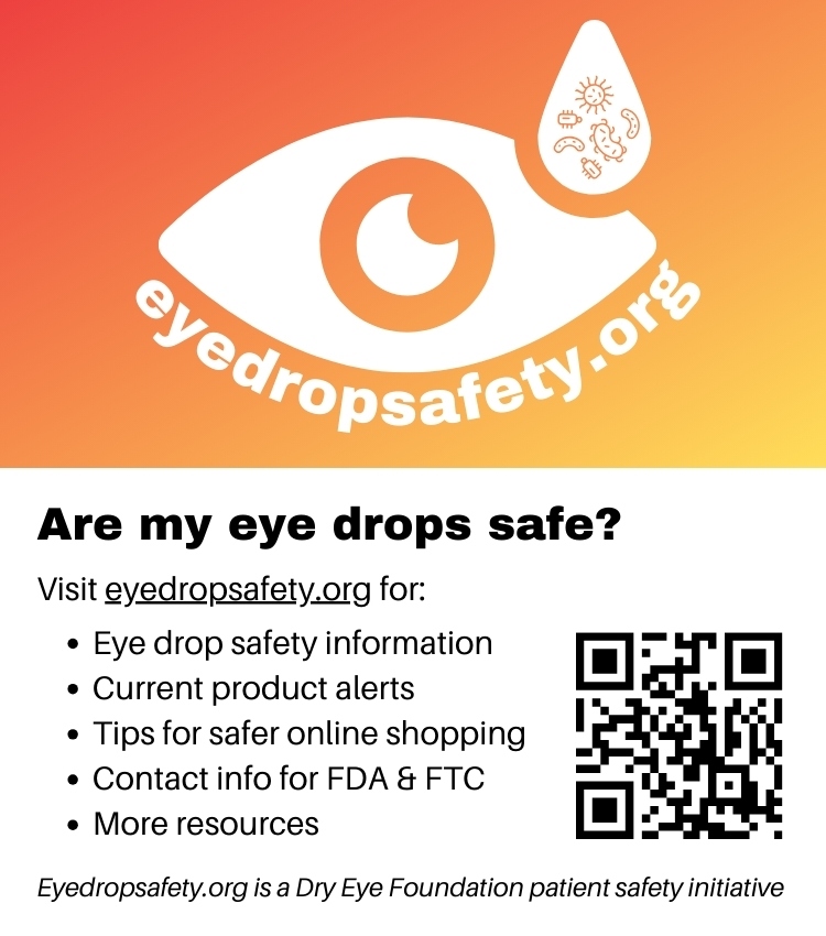 Product Description: 25- 3.5 x 2" business cards</br> Eye Drop Safety Cards (Pack of 25)